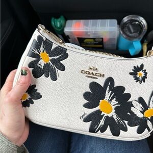 Coach White Floral Handbag